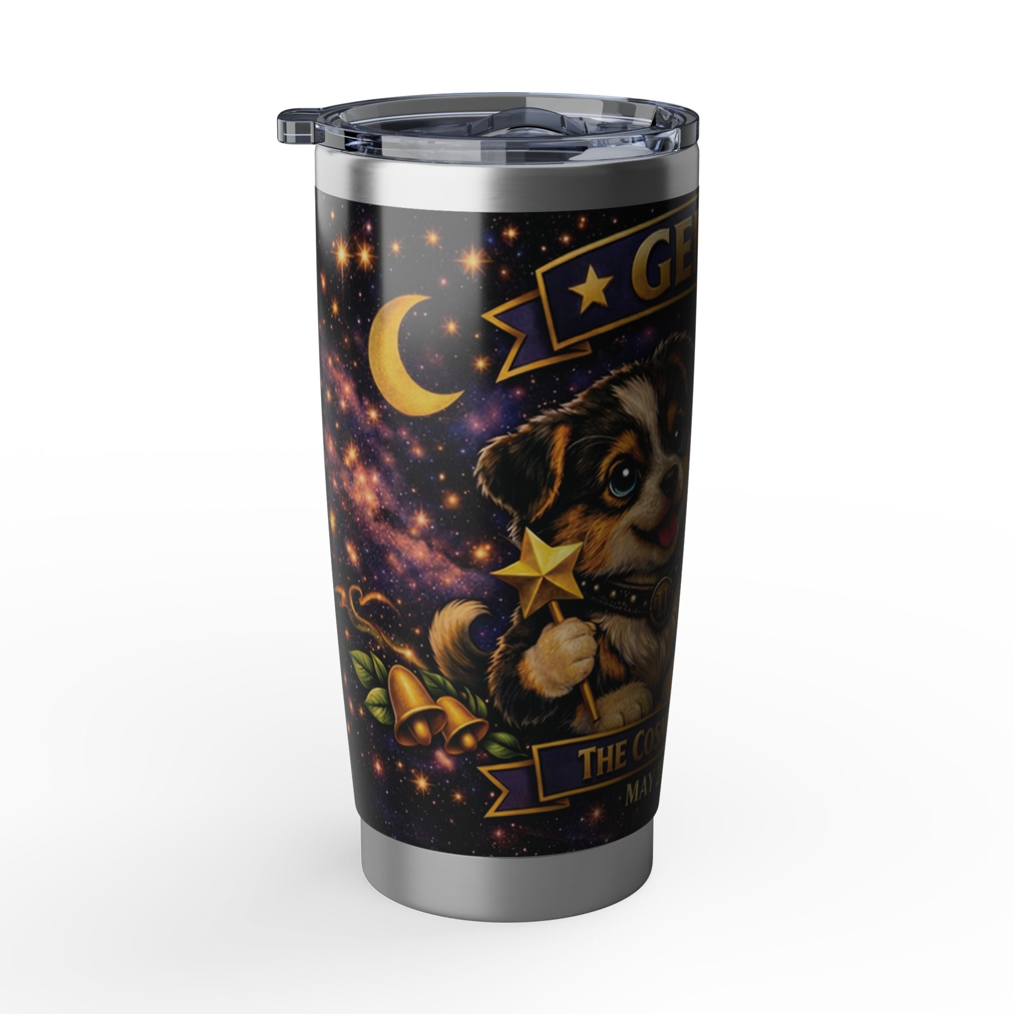Gemini Dog Zodiac Tumbler - The Twin Spirits