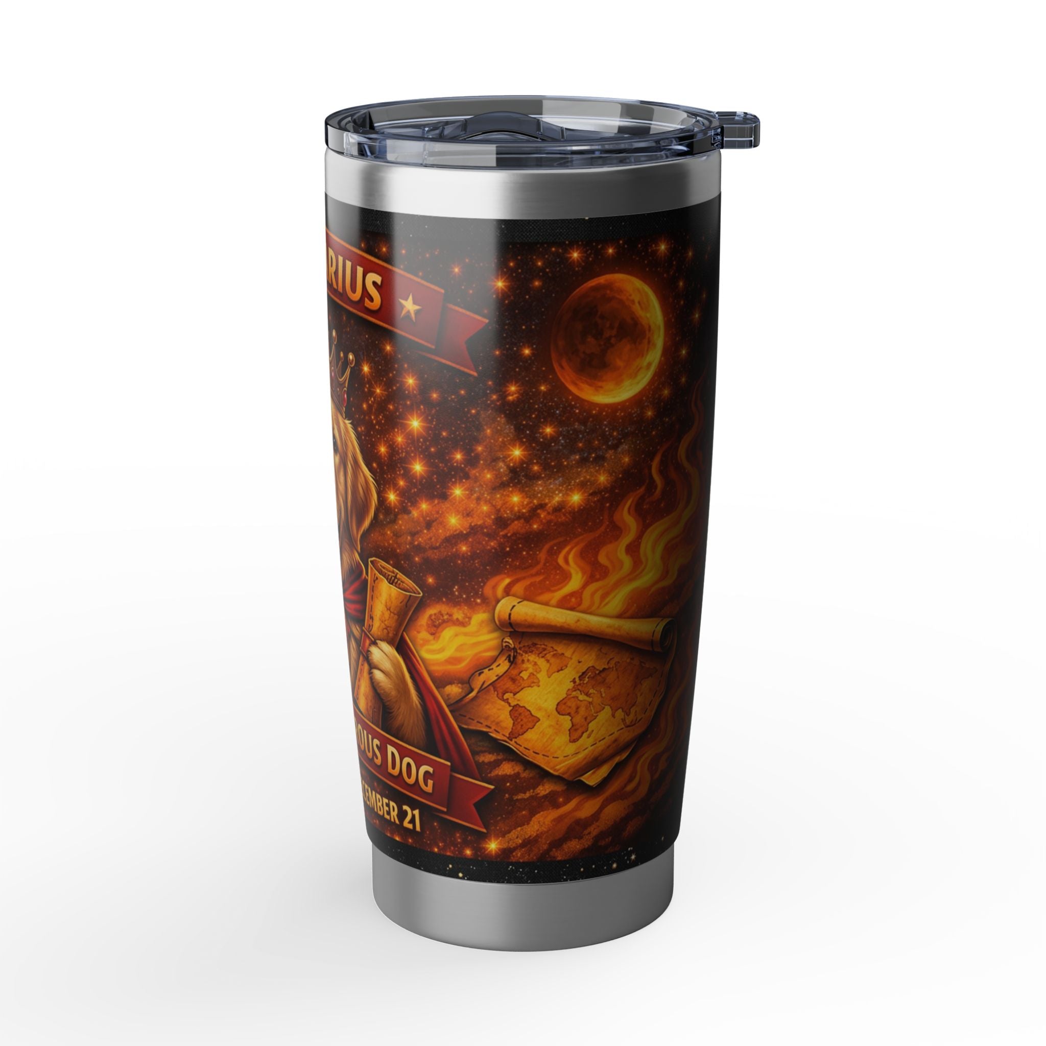 Sagittarius Pup Zodiac Tumbler - The Adventurous Pup