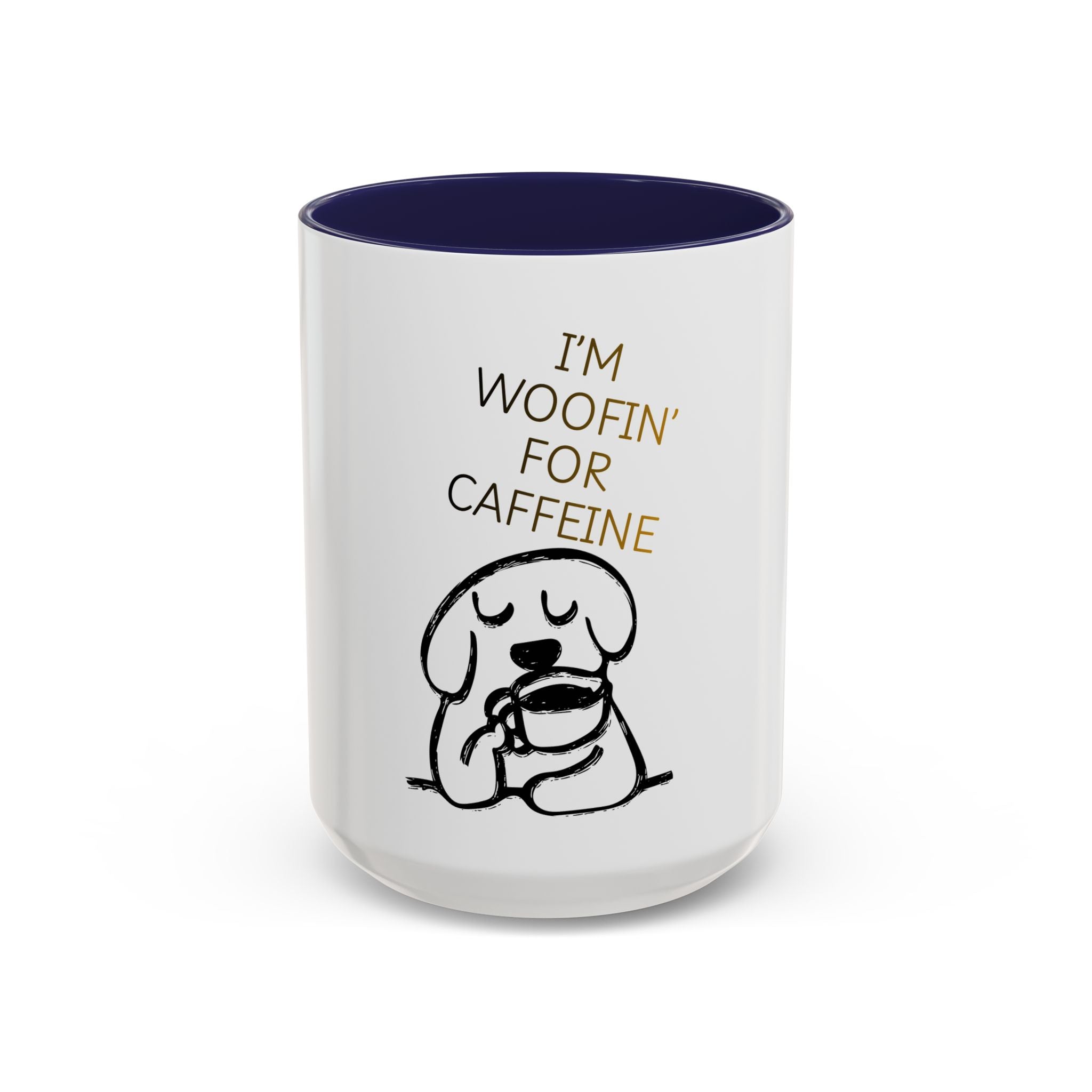 Doggy Coffee Mug — 'Dog Owners Needing Caffeine' 11/15oz Accent Mug