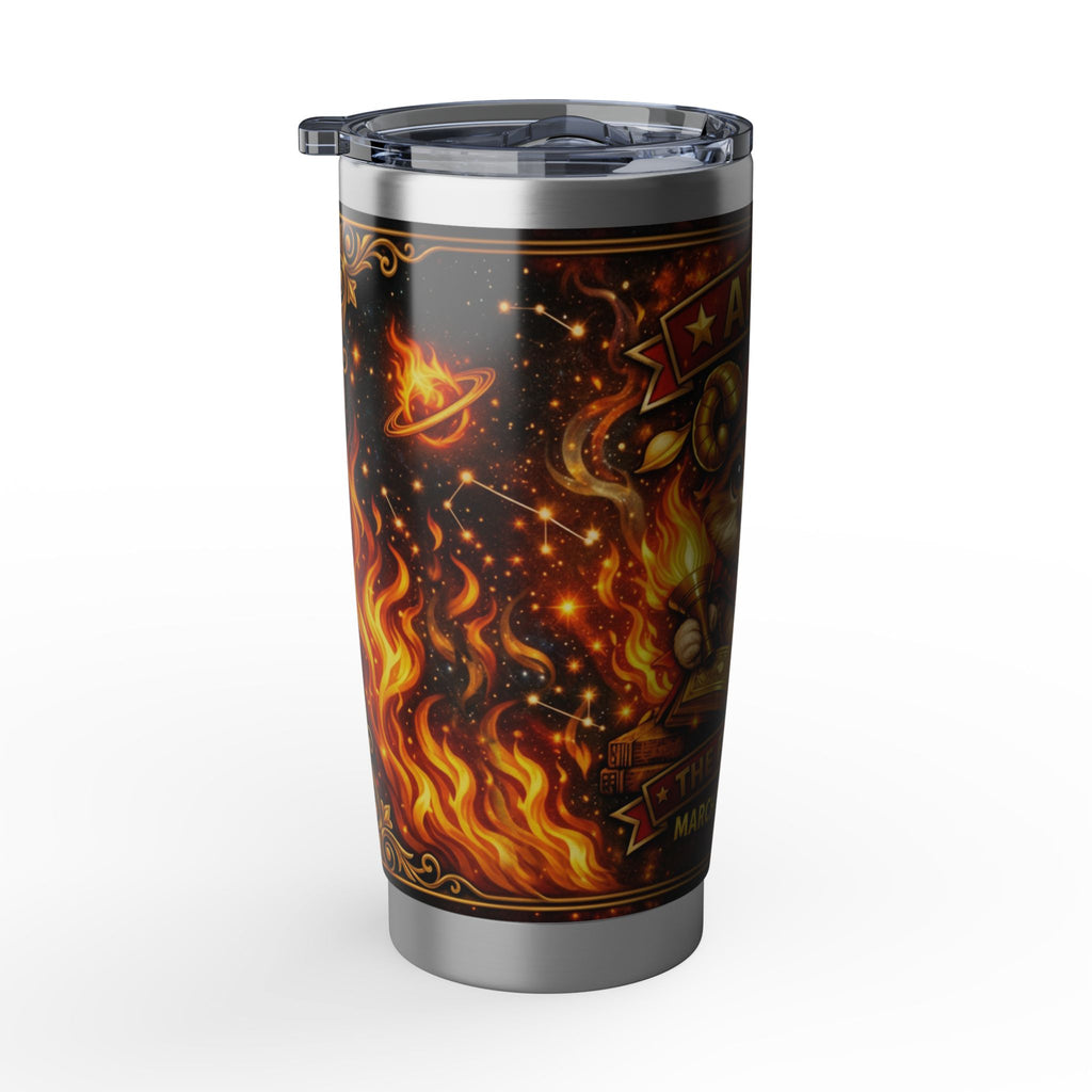 Aries Cat Zodiac Tumbler - The Fire Cat