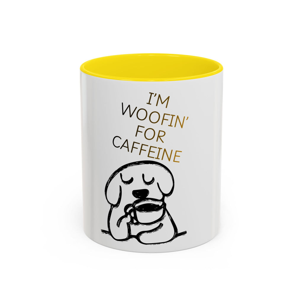 Doggy Coffee Mug — 'Dog Owners Needing Caffeine' 11/15oz Accent Mug