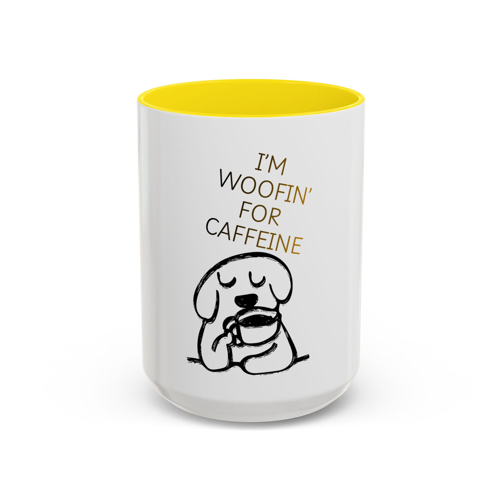 Doggy Coffee Mug — 'Dog Owners Needing Caffeine' 11/15oz Accent Mug