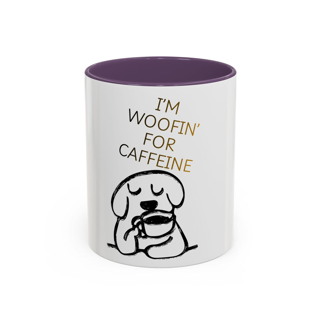 Doggy Coffee Mug — 'Dog Owners Needing Caffeine' 11/15oz Accent Mug