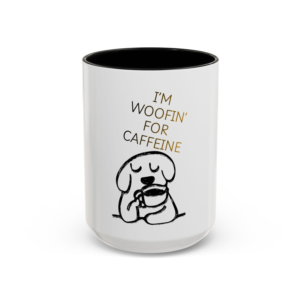 Doggy Coffee Mug — 'Dog Owners Needing Caffeine' 11/15oz Accent Mug