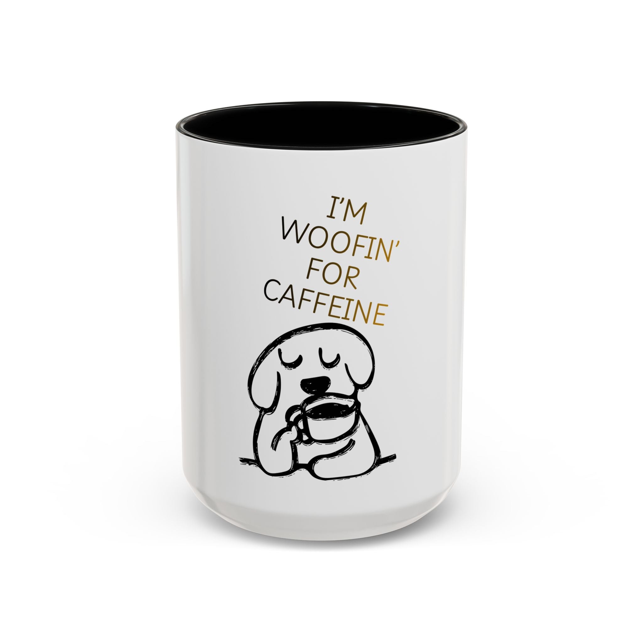 Doggy Coffee Mug — 'Dog Owners Needing Caffeine' 11/15oz Accent Mug