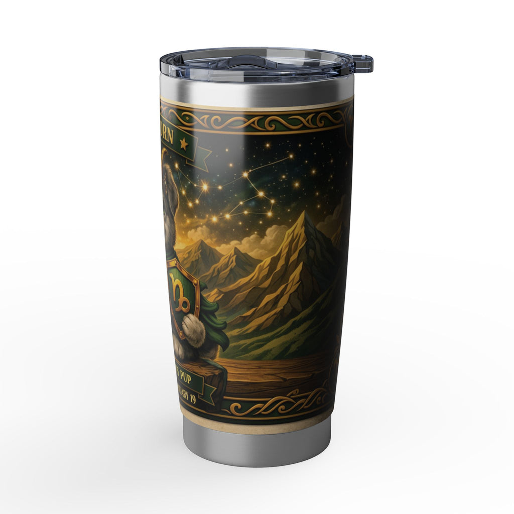 Capricorn Pup Zodiac Tumbler - The Ambitious Pup
